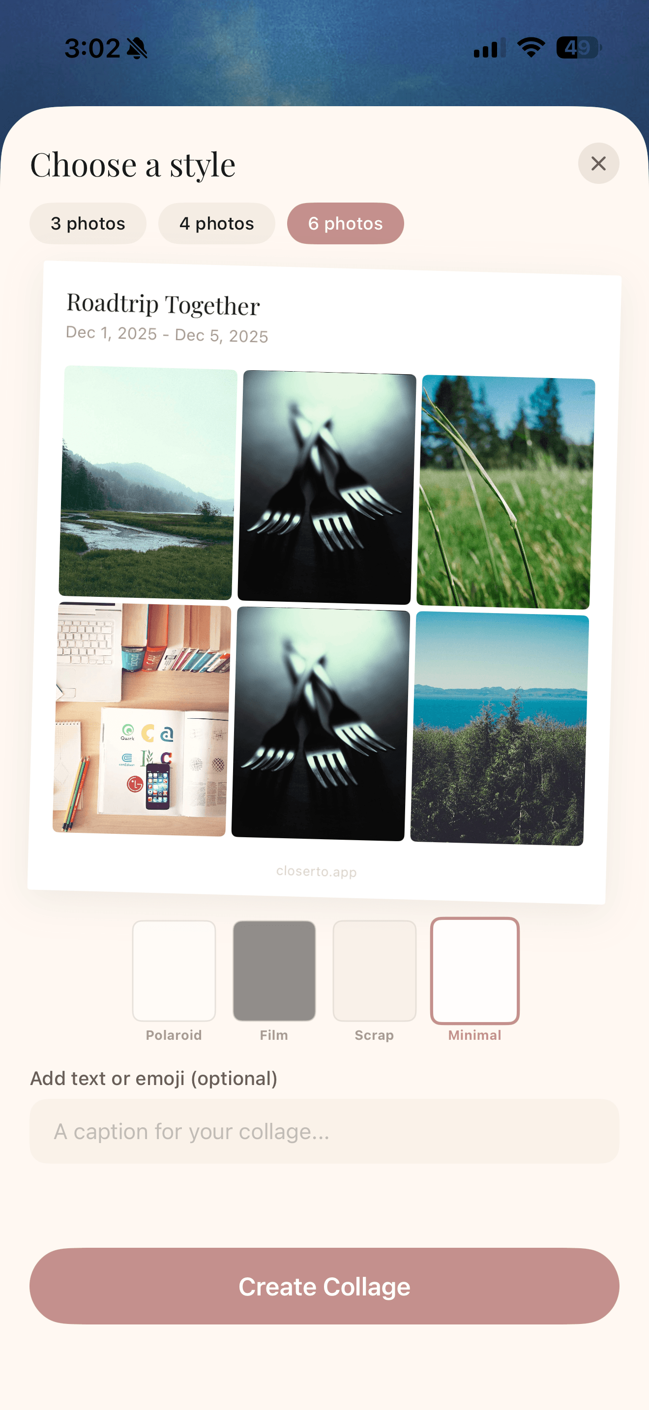 Collages feature