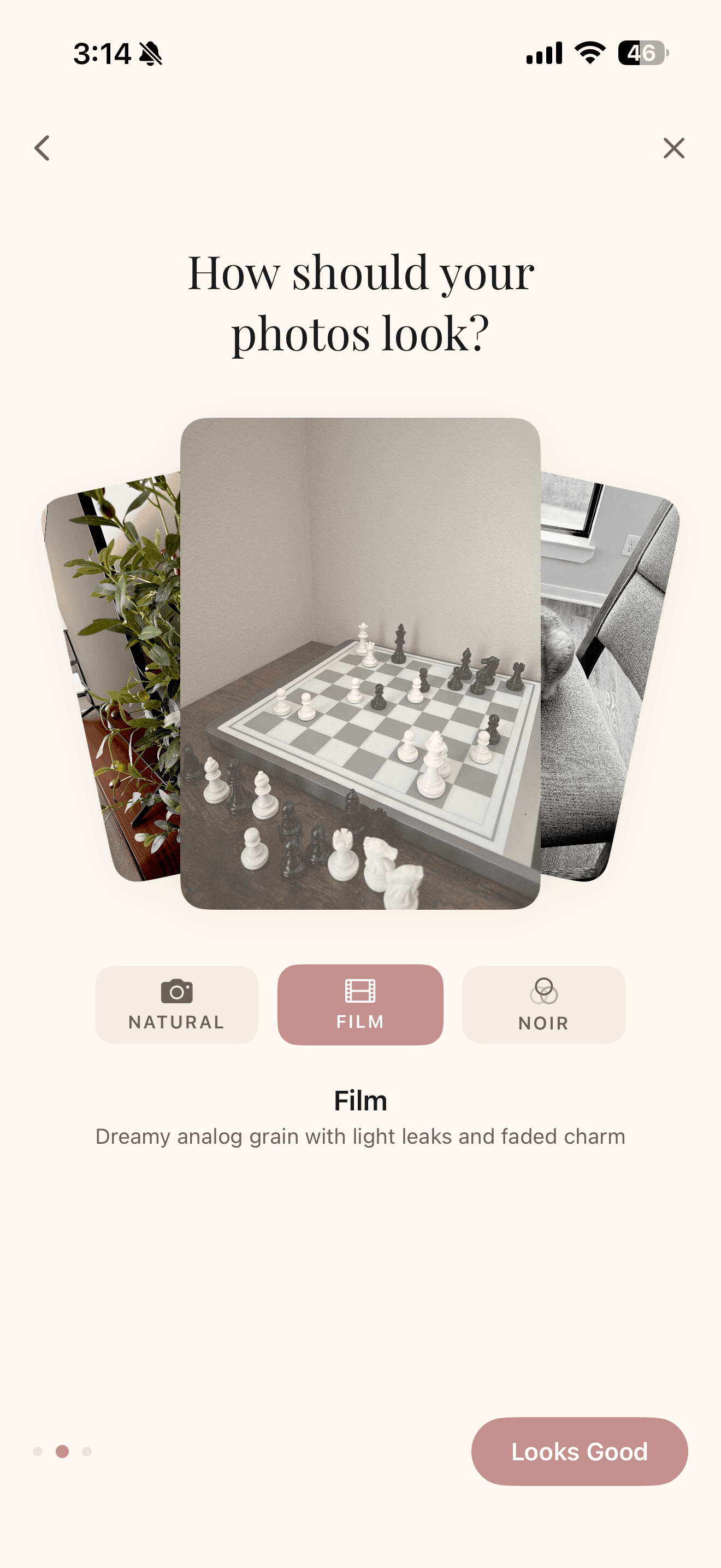 Film lens preview
